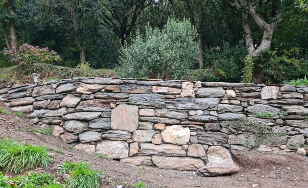 Terraced wall